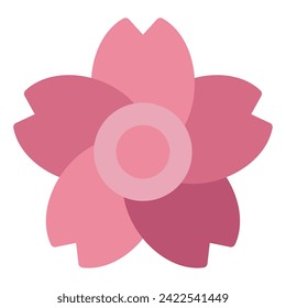 Primavera de iconos de la flor de cerezo, para uiux, web, app, infografía, etc