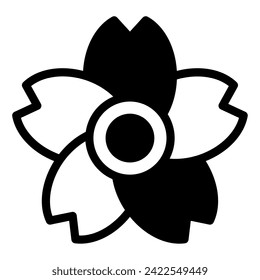 Cherry Blossom Icon Spring, für uiux, web, app, Infografik usw.