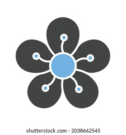 Cherry Blossom icon vector image. Can also be used for Carnival. Suitable for mobile apps, web apps and print media.
