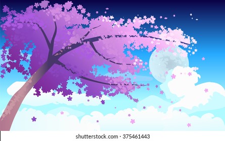 Cherry blossom illustration