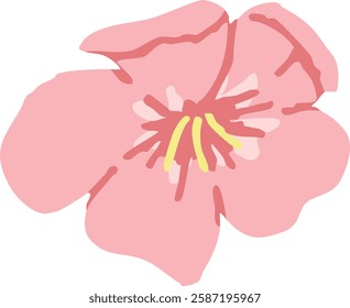 Cherry blossom illustration. Cute, lovely.