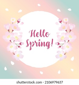 Cherry blossom illustration, decoration, design parts, stock illustration.
Japan, Cherry Blossom, Flower, Season.