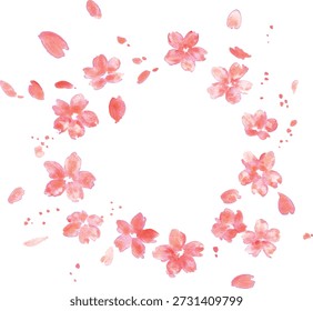 
Ilustração da flor de cerejeira. Fundo de primavera com flores de cereja de aquarela. Ilustração de vetor de flor de cereja. Moldura de flor de cereja primavera.