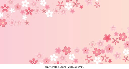 cherry blossom Japanese paper pattern background