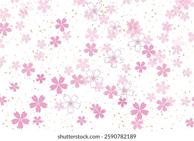 cherry blossom Japanese paper pattern background
