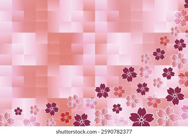 cherry blossom Japanese paper pattern background