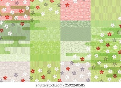 cherry blossom Japanese paper pattern background