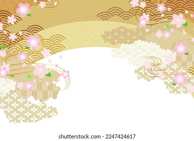 Fondo de primavera del patrón japonés de cerezo Blossom
