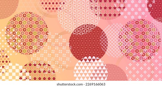 florecimiento del cerezo fondo de primavera del patrón japonés