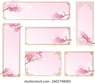 Cherry blossom material of plants that bloom in spring
