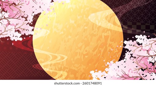 Cherry blossom material of plants that bloom in spring
