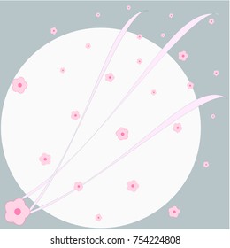 cherry blossom and moon