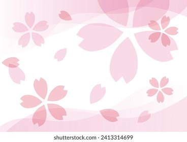 Cherry blossom pattern background, vector illustration