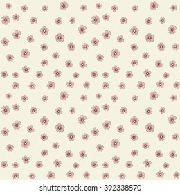  Cherry blossom pattern. Vector Illustration