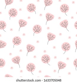 Cherry Blossom Pattern  Vector Pink Seamless Wrapping Cap Background Wallpaper  