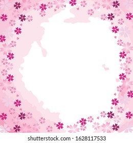 Cherry blossom petal background illustration