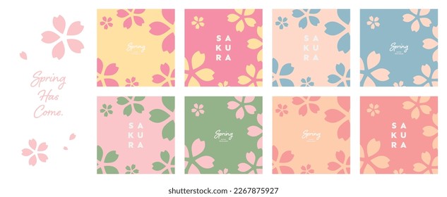 Cherry blossom petal image background material wallpaper vector illustration