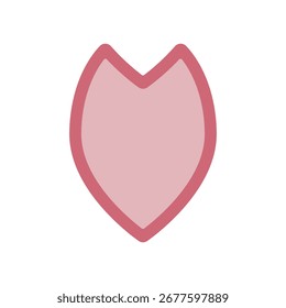 Ilustração do ícone do vetor da pétala da flor de cereja.
