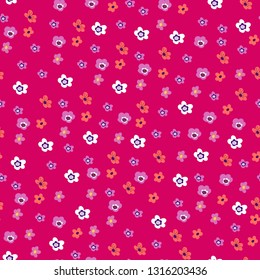Cherry blossom. Seamless floral pattern with flowers of cherry. Vector pattern of sakura flowers