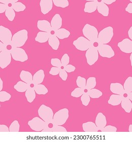 Cherry blossom seamless patterns. Cool abstract and floral design. For fashion fabrics, kid’s clothes, home decor, quilting, T-shirts, cards and templates, scrapbook and other digital needs