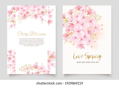 Cherry Blossom Spring Card Set