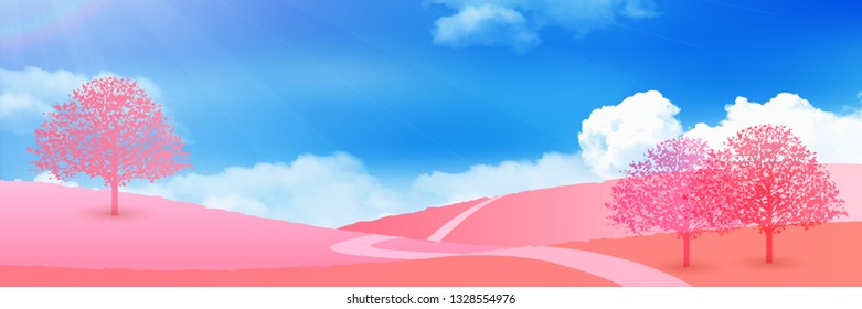 Cherry Blossom spring flower background