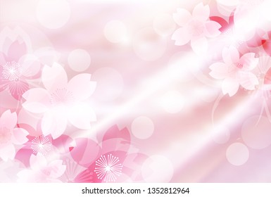 Cherry blossom spring flower background