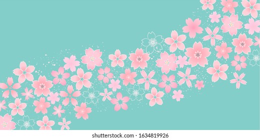 Cherry blossom Spring flowers background
