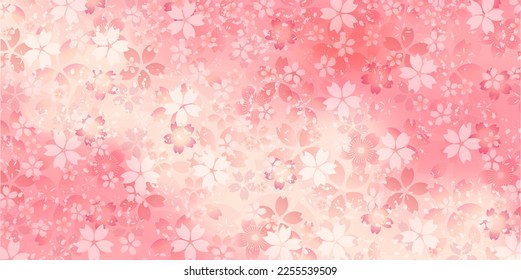 Fondo del patrón japonés de primavera de cerezo