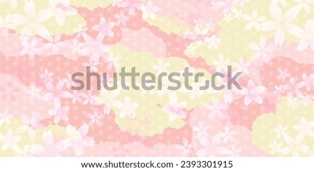 cherry blossom spring watercolor background
