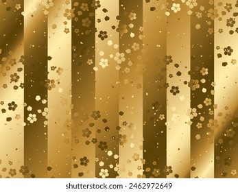 Cherry blossom and striped background