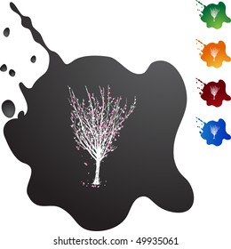 Árvore da flor de cerejeira