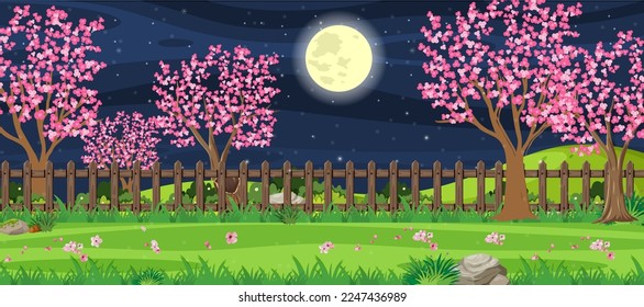 cherry blossom tree with flowers background
