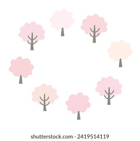 Cherry Blossom Tree Frame Clip Arts Background Clip Arts