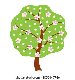 Cherry blossom tree icon