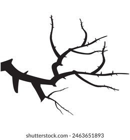cherry blossom tree illustration in flat design style. Japanese cherry blossom tree