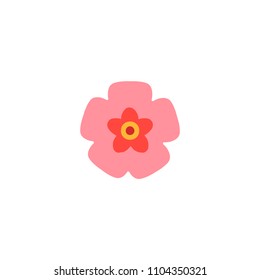 Cherry blossom vector flat icon