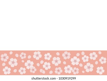 Cherry blossom , vector frame