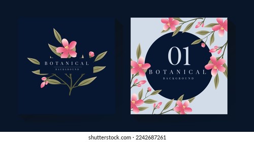Cherry Blossom Vector Illustration Background