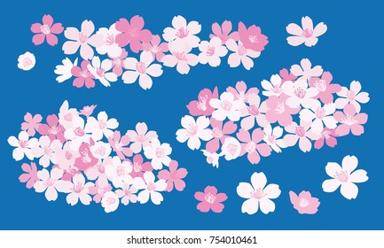 Ilustraciones vectoriales en flor de cerezo - Sakura