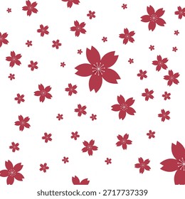 Diseño y fondo sin fisuras del Vector de la flor de cerezo