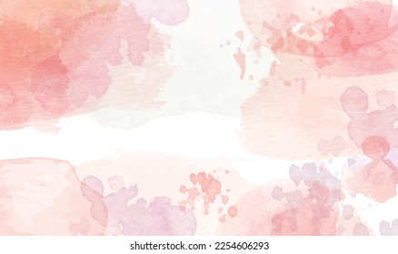 Cherry blossom watercolor spring background illustration