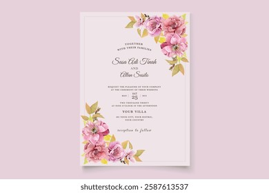 cherry blossom wedding card set