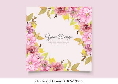 cherry blossom wedding card set