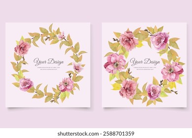 cherry blossom wedding card set