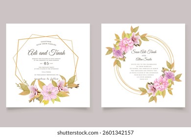 cherry blossom wedding card set