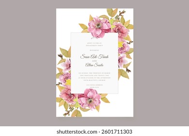 cherry blossom wedding card set