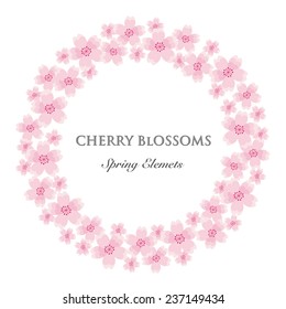 Cherry blossom wreath