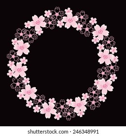 Cherry blossom wreath