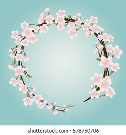 Cherry blossom wreath